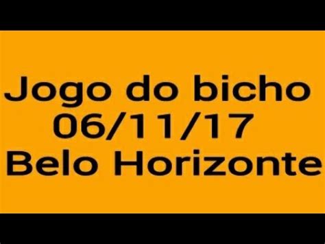 Jogo De Bicho De Belo Horizonte - Palpites p/ o jogo do bicho de Belo Horizonte 06/11/17 - YouTube