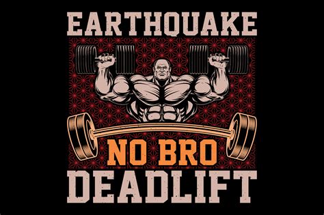 earthquake  bro gym fitness  shirt graphic  emrangfxr creative