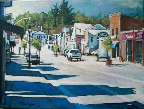 Reddogstudio April 14 2012 Painting Bancroft Ontario Town