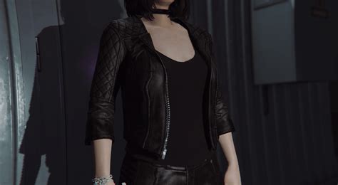 Leather Jacket For Mp Female Gta5