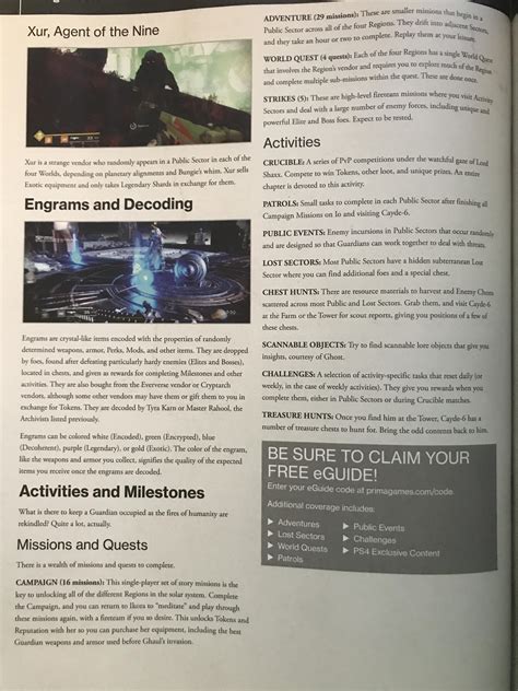 Destiny 2's Leaked Guide Reveals Exact Number of Launch PvE & PvP Content