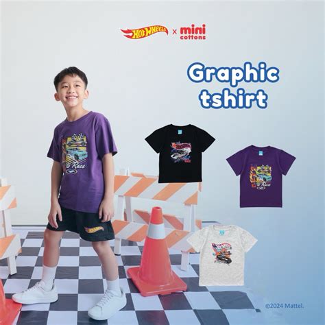 Jual SALE Hot Wheels X Minicottons Graphic Tshirt Kaos Grafis Anak Laki Laki Baju Hotwheels 2 12