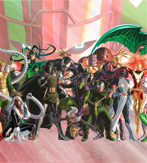 Marvel Villains 2024 Canvas Alex Ross Art