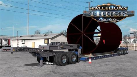 Custom Deloupe Lowboy Trailer V X For Ats