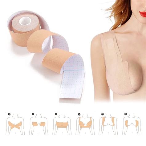 Suti Adesivo Fita Levanta Seios Lingerie Metros Boob Tape Shopee