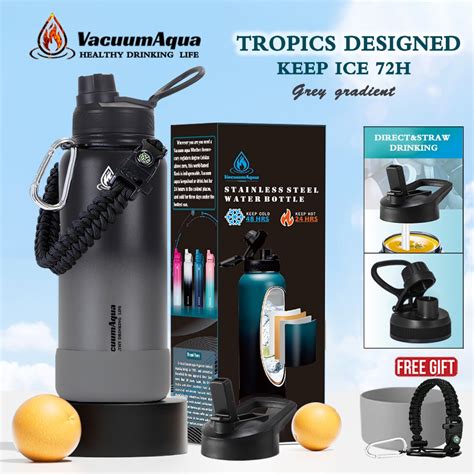 Vacuum Aqua Original Flask Oz Oz Oz Tumbler Hot And Cold Leak Proof Stainless Steel