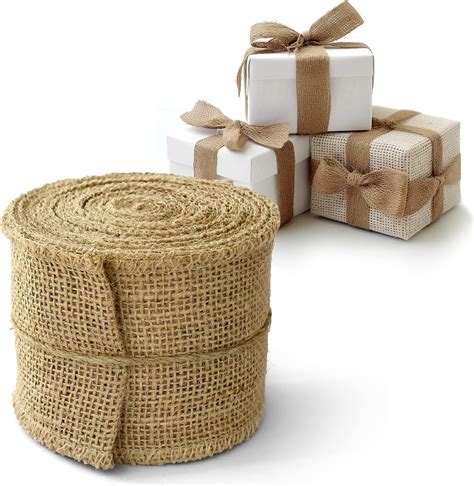 Amazon Burlap Ribbon 3 Inch Wide Burlap Roll Fabric Ribbon 10