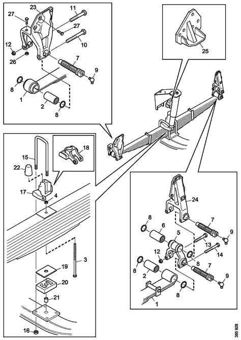 352519 Центральный болт рессоры Scania - O-CATALOG