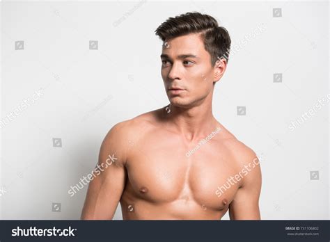 Pleasant Nude Male Expressing Confidence Stock Photo 731106802 Shutterstock