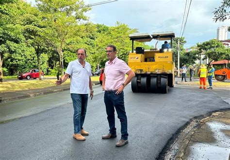 Recape asfáltico Prefeitura inicia obras na avenida Jaime Pereira