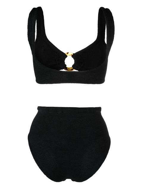 Hunza G Nadine Bikini Set In Black ModeSens