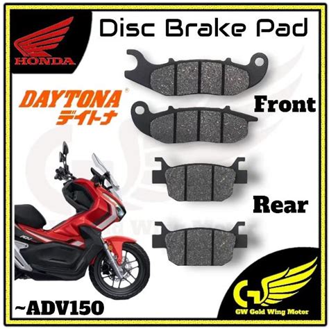 DAYTONA HONDA ADV150 FRONT REAR DISC BRAKE PADS Depan Belakang PAD