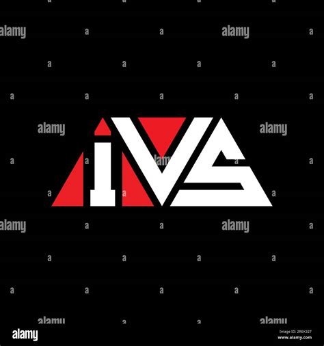 ivs triangle letter logo design  triangle shape ivs triangle logo