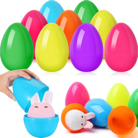 Buy Jumbo Fillable Easter Eggs 12 Packs Colorful Bright Plastic Easter