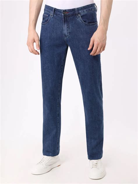 Джинсы Regular Fit хлопковые от CUDGI за 12 320 рублей со скидкой 30% ...