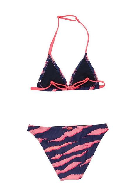 Oneill Girls Oceano Bikini Blue Pink