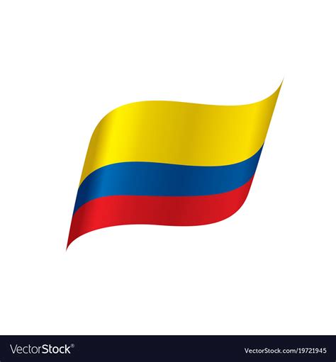 Colombia flag Royalty Free Vector Image - VectorStock