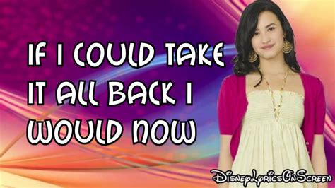 Camp Rock It S Not Too Late Lyrics On Screen Hd Youtube