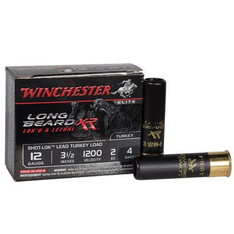 Winchester Long Beard XR Shot Lok Turkey 12 Gauge 3 1 2in 4 2oz Turkey