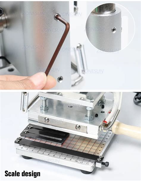 Zonesun Zs Cm Letter Logo Dual Use Hot Foil Stamping Machine Bronzing Embossing Machine