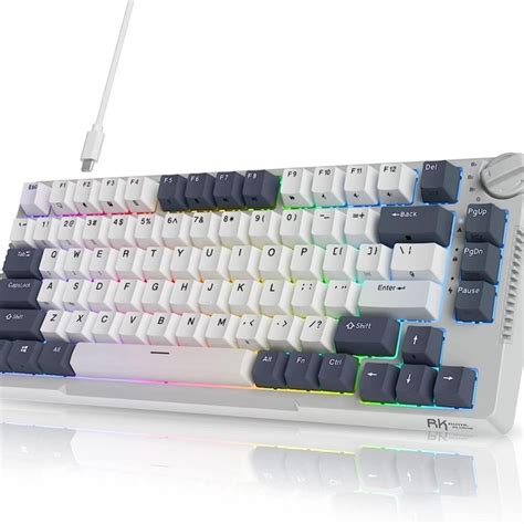 Rk Royal Kludge H Hot Swappable Mechanical Keyboard Triple Mode Ghz Bt Usb C Knob