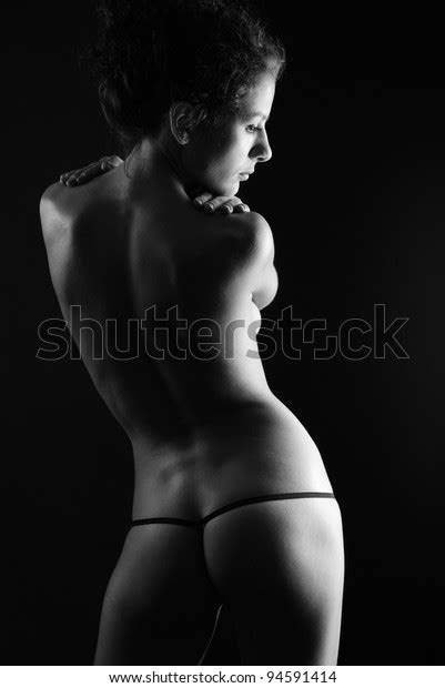 Naked Woman Standing Back She Has Stock Photo 94591414 Shutterstock