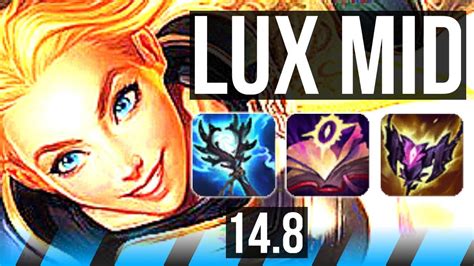 LUX Vs ZED MID 67 Winrate 14 2 5 Legendary EUW Master 14 8