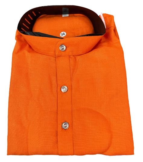 Orange Men Cotton Kurta At Rs 140 Piece Pure Cotton Men Kurta In