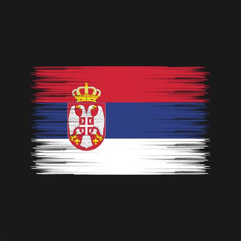 Serbia Flag Brush National Flag 10960380 Vector Art At Vecteezy