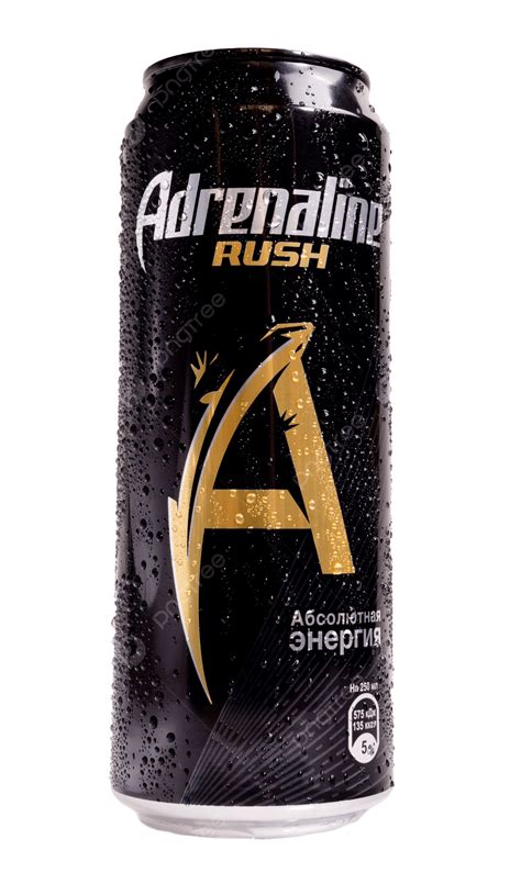 Adrenaline Rush Energy Drink Can Isolated, Adrenaline, Brand, Cold PNG