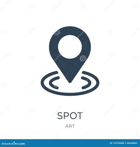 Spot Icon In Trendy Design Style Spot Icon Isolated On White