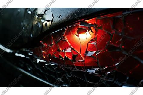 Sleek Broken Tail Light