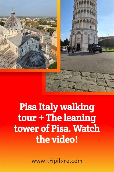 video pisa italy walking   leaning tower  pisa pisa