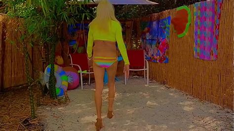 Big Tits Crossdresser In Bikini At Beach Legs And High Heels Xxx Mobile Porno Videos Movies