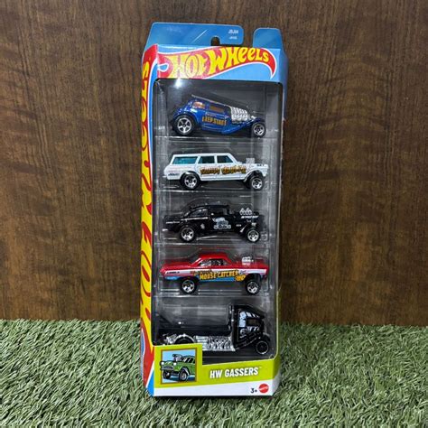 Carrinhos Hot Wheels Five Pack Hw Gassers Loose Original Mattel Miniaturas Colecion Veis