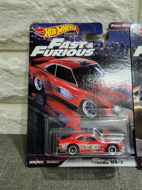 Hotwheels Hot Wheel Premium Fast Furious Set Mazda Rx Nissan