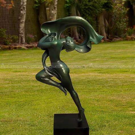 Bronze Dancer Statue Nude Dancing Girl Sculpture