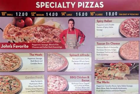 Papa John S Pizza Menu Menu For Papa John S Pizza Wheat Ridge Denver