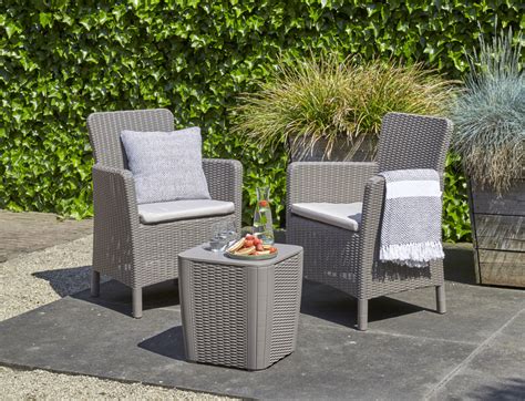 Trenton Balcony Round Wicker Luzon Table Keter Lifestyle