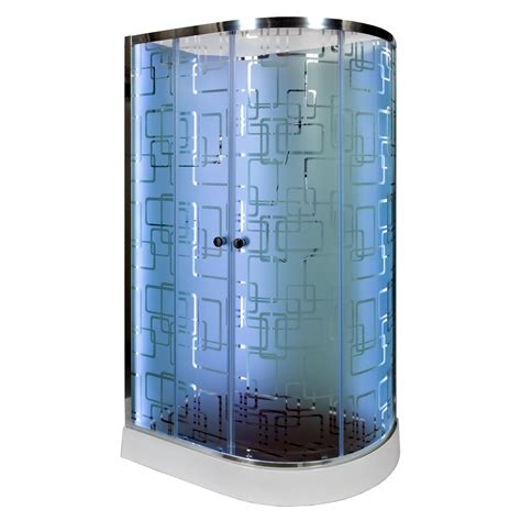 Душевая кабина Deto Em EM1511 L N LED 110 x 80 см, без крыши, с Led ...