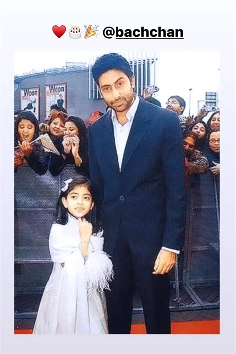 Abhishek Bachchan Turns Niece Navya Nanda Shares Throwback Pics