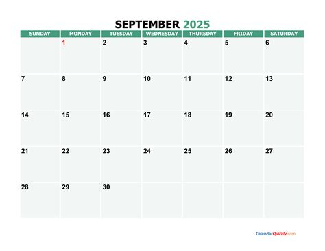 September 2025 Calendar Printable Wiki Images References : - Isaac Robey