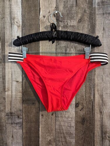 Xhilaration Women S Size XL Bathing Suit Red Cheeky Bikini Bottom EBay