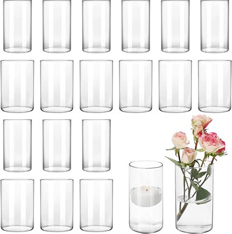 Amazon Fixwal 16pcs Glass Cylinder Vases For Home Decor