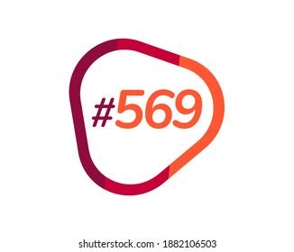 number  image design  logos stock vector royalty