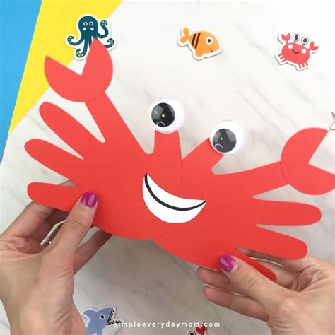 This Easy And Fun Crab Craft Is A Great Craft For Preschool Toddler