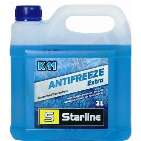 АНТИФРИЗ STARLINE K11 – 3 ЛИТРA – Автомобилни масла и консумативи