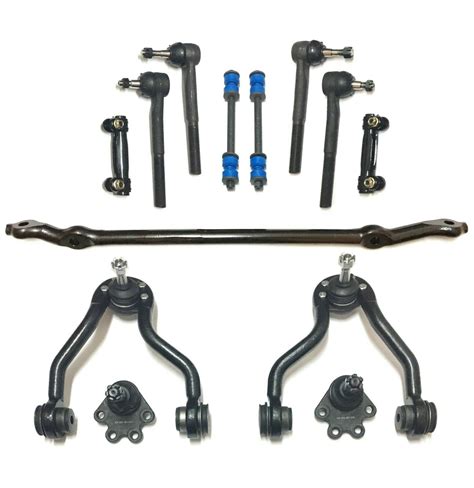 Pc Steering Suspension Kit Control Arms Tie Rods Ball Joints