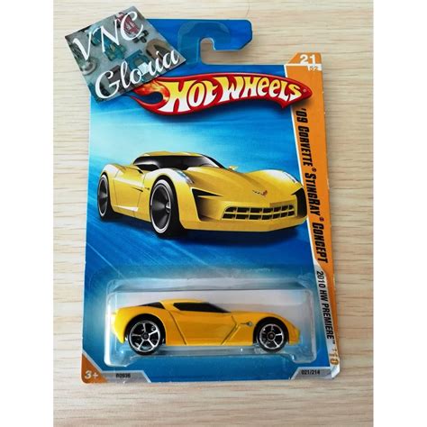 Jual Hot Wheels Corvette Stingray Concept HW Yellow Hotwheels Kuning Keren Shopee