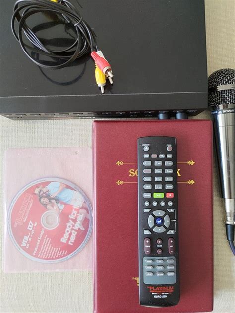 Platinum Karaoke With Songs Scoring Songbook Microphone Tv And Home